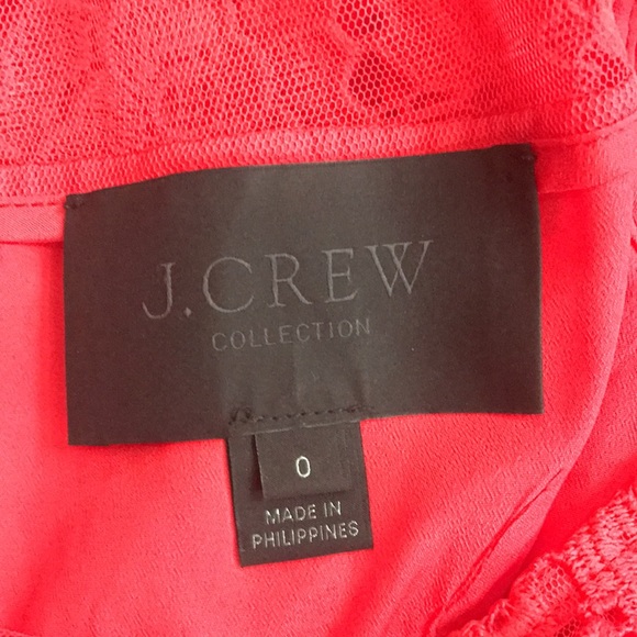 J. Crew Collection Red Lace Sheath Dress - Picture 6 of 8